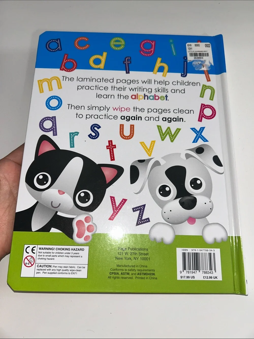 Preschool Chuldren’s Educational Bundle ABC Dry Erase Book + Melissa & Doug Art